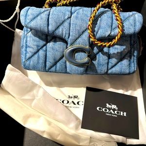 Coach Denim tabby 20’